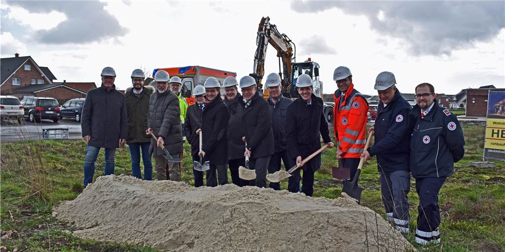 Mit dem Spatenstich fällt der Startschuss für den Bau der neuen Ascheberger Rettungswache Mit dem Spatenstich fällt der Startschuss für den Bau der neuen Ascheberger Rettungswache