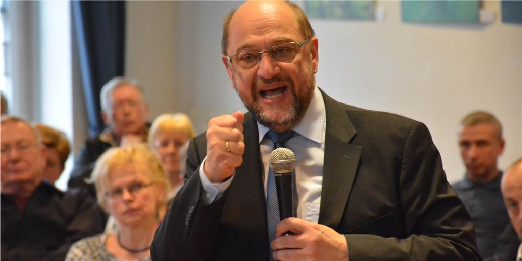 Martin Schulz warnt vor „Reichtumsarroganz“ und macht in Haltern Werbung für Europa Martin Schulz warnt vor „Reichtumsarroganz“ und macht in Haltern Werbung für Europa