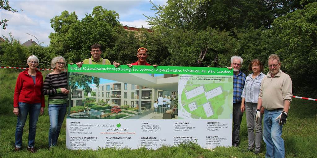 Grundrisse abgesteckt: Bewohner des Mehrgenerationen-Projektes bereiten Spatenstich vor Grundrisse abgesteckt: Bewohner des Mehrgenerationen-Projektes bereiten Spatenstich vor