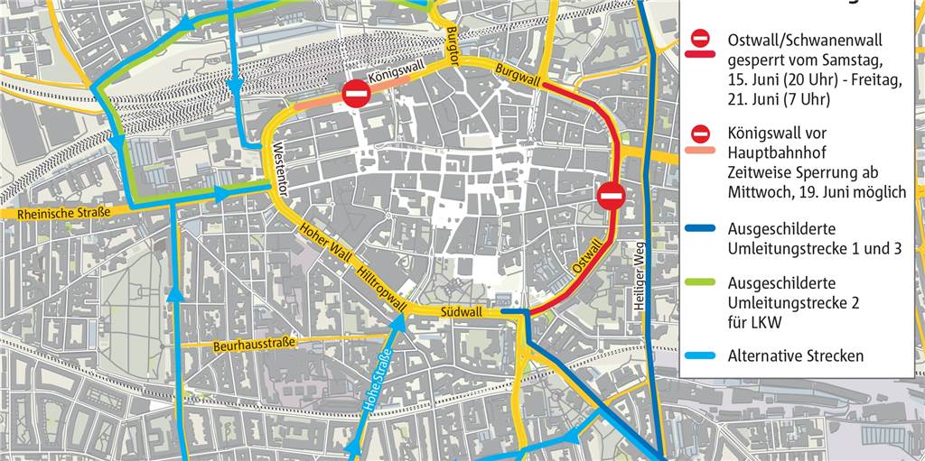 6 Tipps für alternative Wege in die Innenstadt - Umleitung ist jetzt eine Einbahnstraße 6 Tipps für alternative Wege in die Innenstadt - Umleitung ist jetzt eine Einbahnstraße