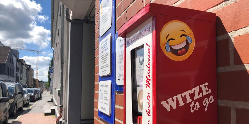 In Hombruch hängt der zweite Witze-Automat der Welt