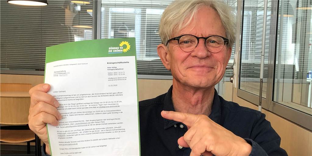 Grüne in Dortmund wachsen rasant – Darum tritt ein 70-Jähriger noch ein Grüne in Dortmund wachsen rasant – Darum tritt ein 70-Jähriger noch ein