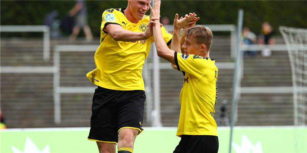 Knoten geplatzt: Der neue Angriffsturm der U23 von Borussia Dortmund kommt aus den Startlöchern Knoten geplatzt: Der neue Angriffsturm der U23 von Borussia Dortmund kommt aus den Startlöchern