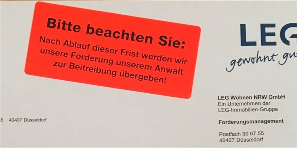 Mieterin widerspricht Erhöhung - dann überzieht die LEG sie mit Mahnungen