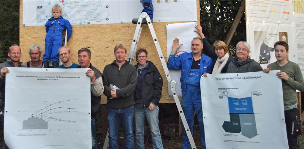 Bürgerinitiative „Verdichterstation – Nein danke“ protestiert, Open Grid informiert Bürgerinitiative „Verdichterstation – Nein danke“ protestiert, Open Grid informiert