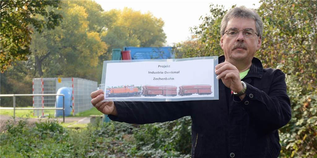 Ex-Kumpel will an alter Zechenbahn in Dorsten imposantes Denkmal auf die Schiene setzen Ex-Kumpel will an alter Zechenbahn in Dorsten imposantes Denkmal auf die Schiene setzen