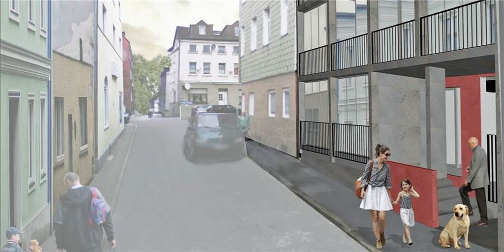 In der Nähe der Universität entstehen neue Apartments für Studenten So soll das neue Studentenapartment von außen aussehen - hier mit Blick von der Straße Am Spörkel.