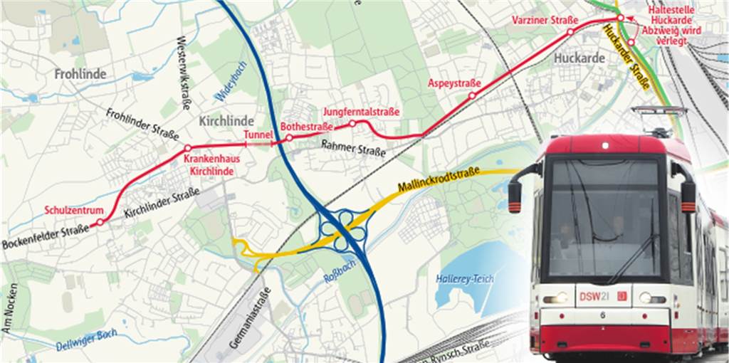 Stadtbahn in Dortmund: Die Vision einer Trasse nach Kirchlinde nährt ein konkreter Plan Stadtbahn in Dortmund: Die Vision einer Trasse nach Kirchlinde nährt ein konkreter Plan