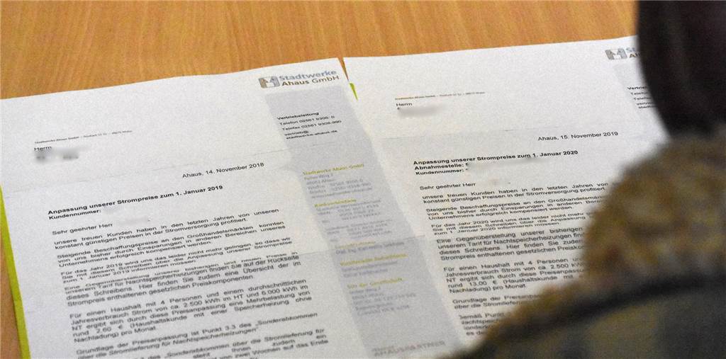 Ahauser Stadtwerke erhöhen erneut Strompreise – Rentner tobt: „Man wird schlicht angelogen!“ Ahauser Stadtwerke erhöhen erneut Strompreise – Rentner tobt: „Man wird schlicht angelogen!“