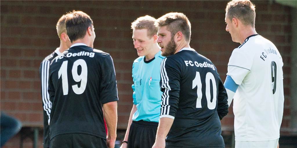 Gegen den Schwund: FC Oeding stellt Kodex für Umgang mit Schiedsrichtern auf Gegen den Schwund: FC Oeding stellt Kodex für Umgang mit Schiedsrichtern auf