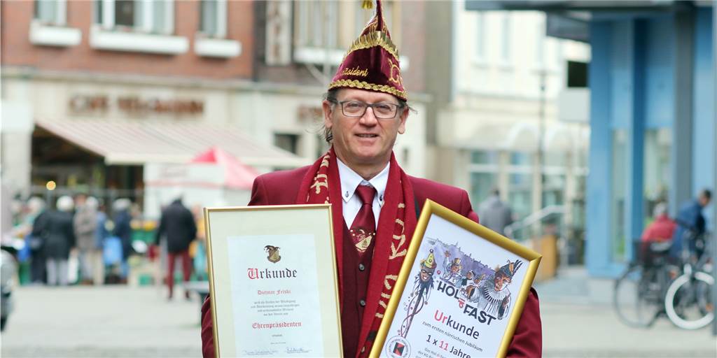 Im Jubiläumsjahr von KG Rot-Gold Werne tritt Dietmar Felski als Präsident nicht mehr an Im Jubiläumsjahr von KG Rot-Gold Werne tritt Dietmar Felski als Präsident nicht mehr an