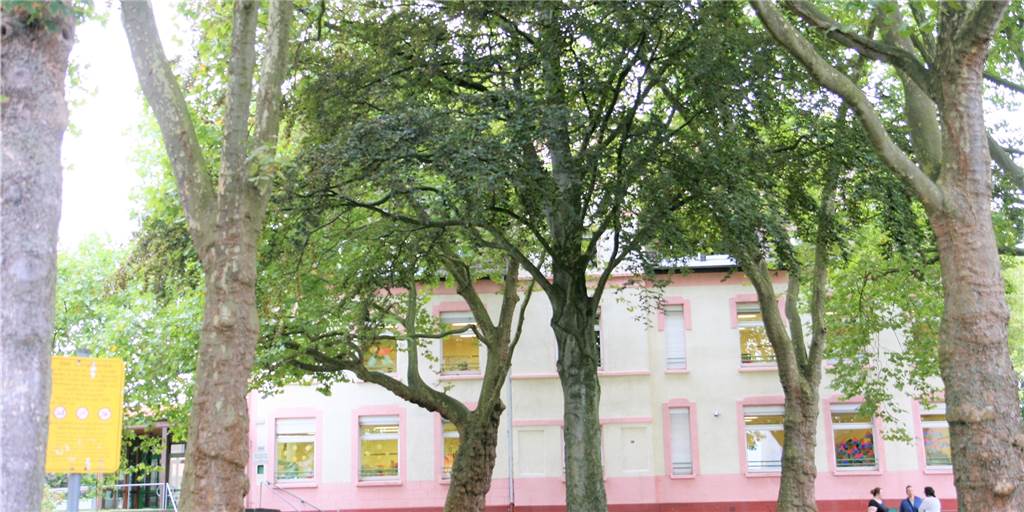 75 Erstklässler – mobiles Klassenzimmer für Dortmunder Grundschule schwebt mit dem Kran ein Auf dem vorderen Schulhof der Grundschule wird das mobile Klassenzimmer beziehungsweise der Container platziert.