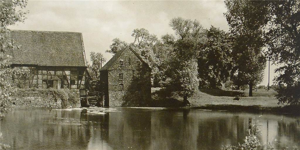 Ein technisches Wunderwerk: Mühle an der Lippe erstrahlte einst in „unerschrockener Stärke“ So sah die Gedemberg-Mühle in Werne an der Lippe um 1935 aus.