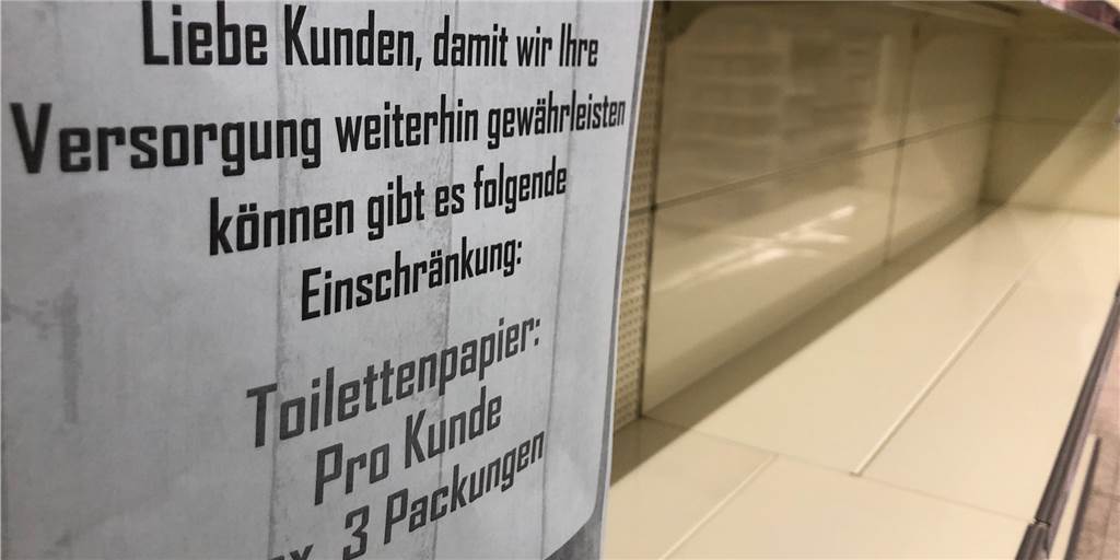 Wegen Hamsterkäufen: Ahauser Supermärkte appellieren an Verstand und rationieren Klopapier Wegen Hamsterkäufen: Ahauser Supermärkte appellieren an Verstand und rationieren Klopapier