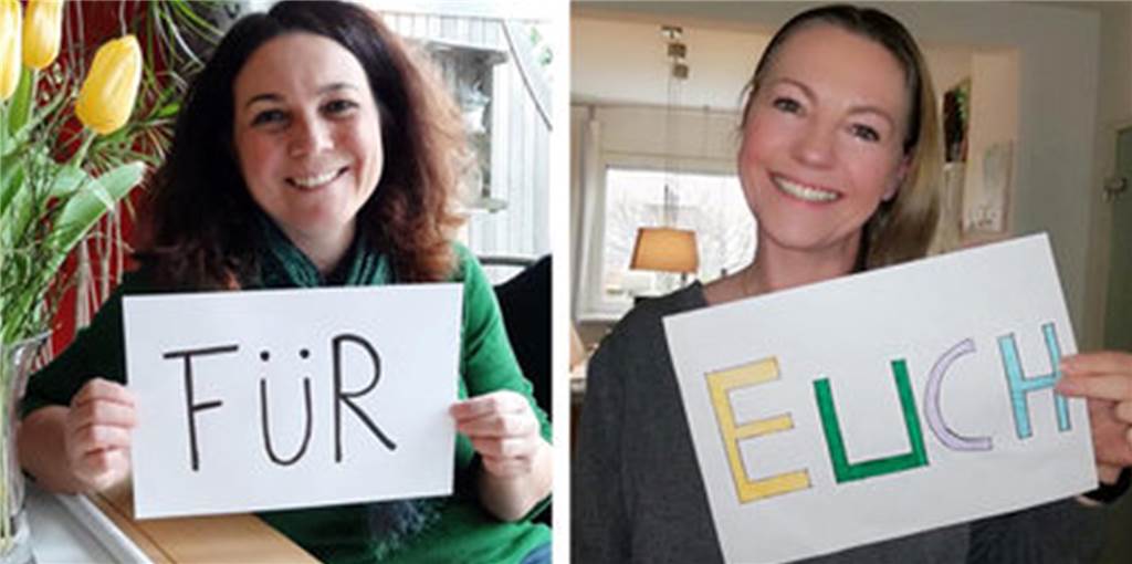 Castrop-Rauxeler Lehrer sind trotz Corona für Schüler da und schicken kreative Grüße Eine Collage der Initiative "Wir bleiben verbunden".