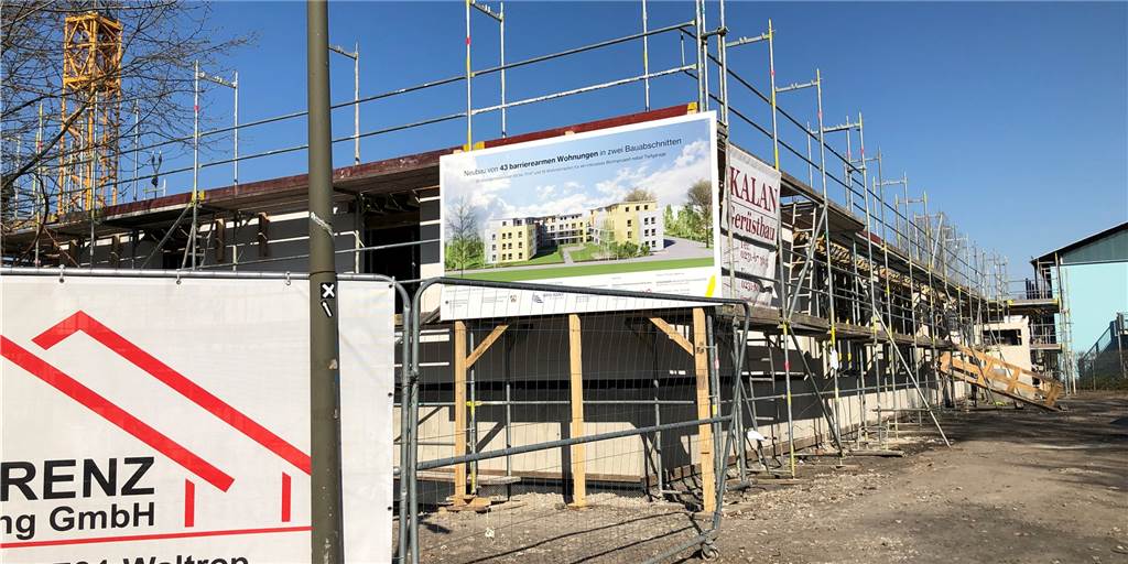 Wohnungsbau am Winterkampweg in Eving schreitet voran Der Wohnungsbau am Winterkampweg in Eving schreitet voran. Noch in diesem Jahr soll der erste Bauabschnitt fertig werden