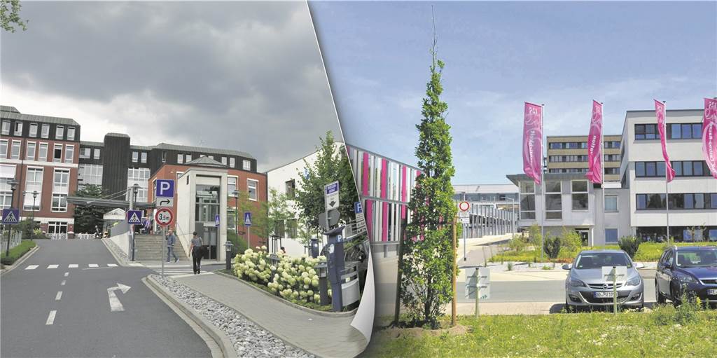 Rochus und EvK sind längst nicht ausgelastet mit Covid-19-Patienten Die beiden Krankenhäuser Castrop-Rauxels: links das St.-Rochus-Hospital, rechts das Evangelische Krankenhaus.