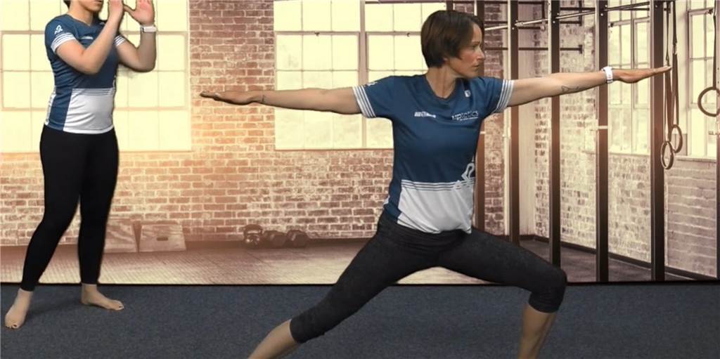 Video: Yoga-Fitness für Anfänger - Krieger II