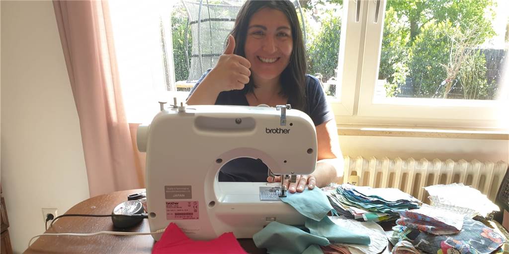 Schicksalshelfer haben schon mehr als 3000 Mundschutze genäht Figan Ucar-Macit und ihr Näherinnen-Team haben schon mehr als 3000 Mundschutz-Masken genäht.