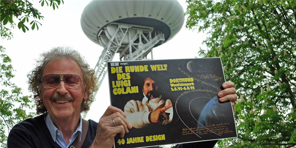 Neue Pläne: Das Colani-Ufo könnte Teil eines Museums werden Mit dem Katalog fing alles an: Aloys Reminghorst hat Luigi Colani sein Leben lang begleitet und hofft auf eine neue Nutzung des Ufos in Brambauer.