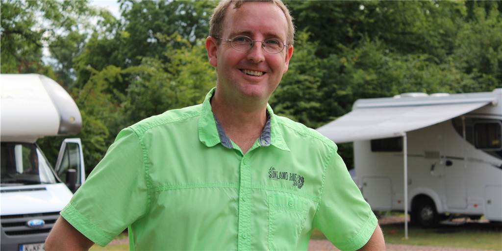 Michael Moll ist der Betreiber des Wohnmobilstellplatzes