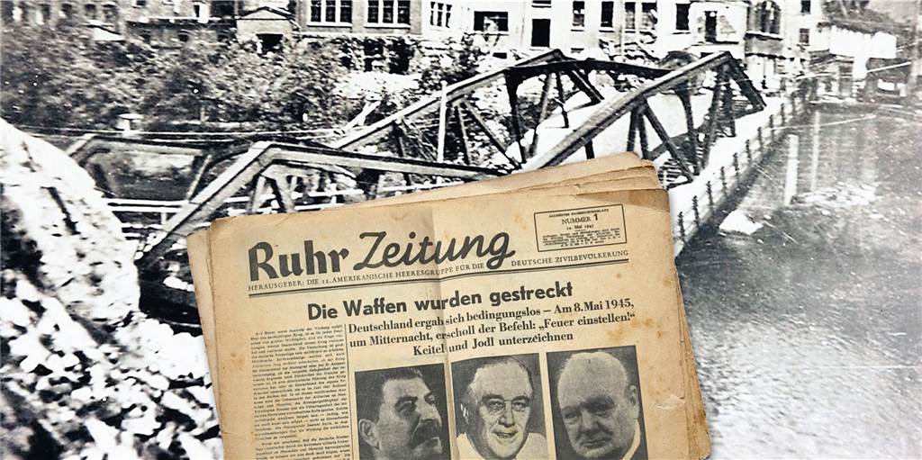 Vor 75 Jahren: Diese Zeitung berichtete den Lünern vom Ende des Krieges Die Erstausgabe der "Ruhr Zeitung" erschien am 12. Mai 1945.