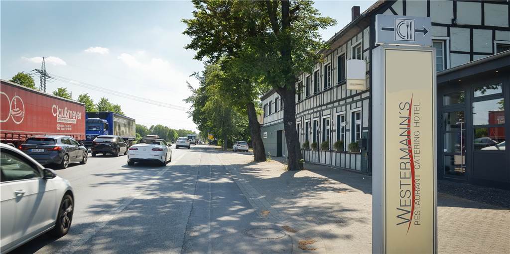 Haus Westermann in Lünen trotzt dem Ausbau der B54 Das Restaurant Westermanns an der B54 in Lünen wird bis 2023 eine Baustelle vor der Tür haben.