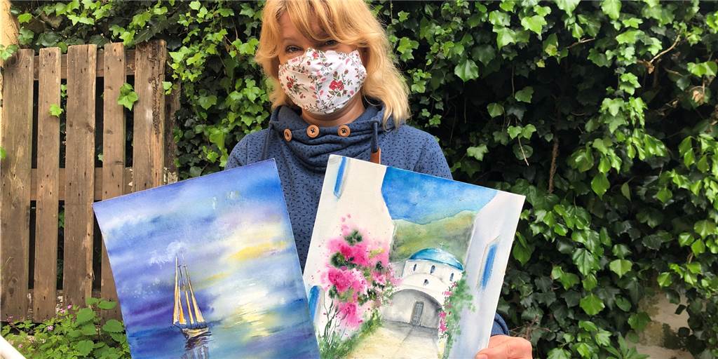 „Traumreise trotz Corona“: Halternerin Olga Pelster malt ihren Urlaub „Traumreise trotz Corona“: Halternerin Olga Pelster malt ihren Urlaub