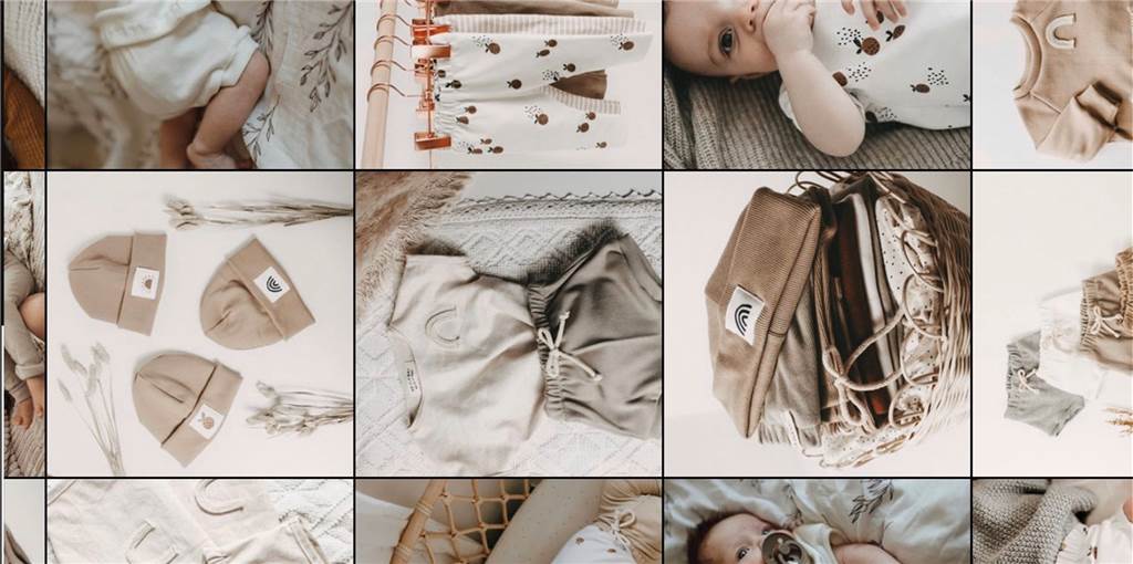 Schlicht, öko, mega-hip: Babymode aus Ickern ist weltweit nachgefragt Man muss nur einmal durch das Instagram-Profil scrollen, dann hat man raus, was der Style von Hejlenki ist.