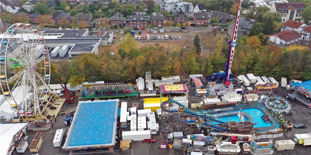 Sim-Jü in klein? Das sind die alternativen Ideen der Stadt zum Kirmes-Aus Blick auf das Sim-Jü-Gelände. Könnte eine kleine Variante der Kirmes doch in Werne stattfinden?