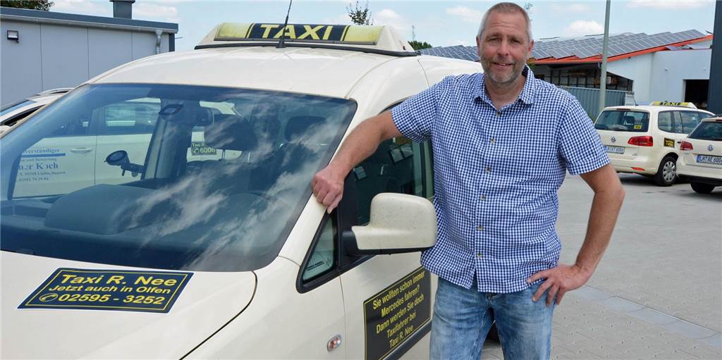 Olfen hat ab Juli wieder wieder ein lokales Taxi-Angebot Rainer Nee vom gleichnamigen Taxiunternehmen bietet ab dem 1. Juli auch einen Taxiservice in Olfen an. Das Ende einer langen Durststrecke. Mehr als zwei Jahre hat es kein Taxiunternehmen in der Steverstadt gegeben.