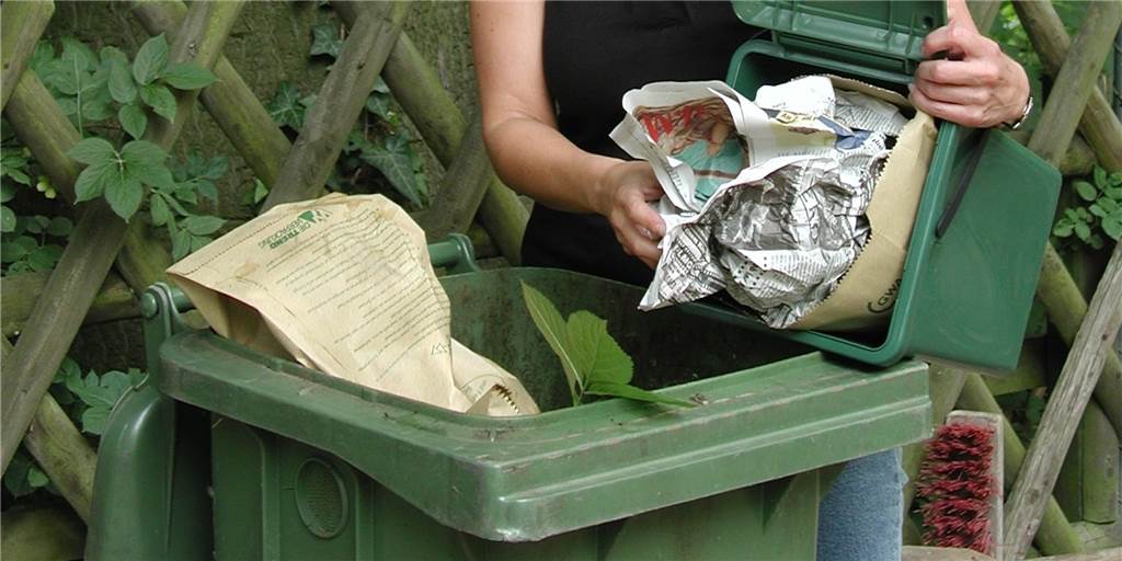Maden und übler Geruch haben keinen Platz mehr in der Biotonne Biomüll sollte, um Madenbefall zu vermeiden, bei der Entsorgung in Papier eingewickelt werden.