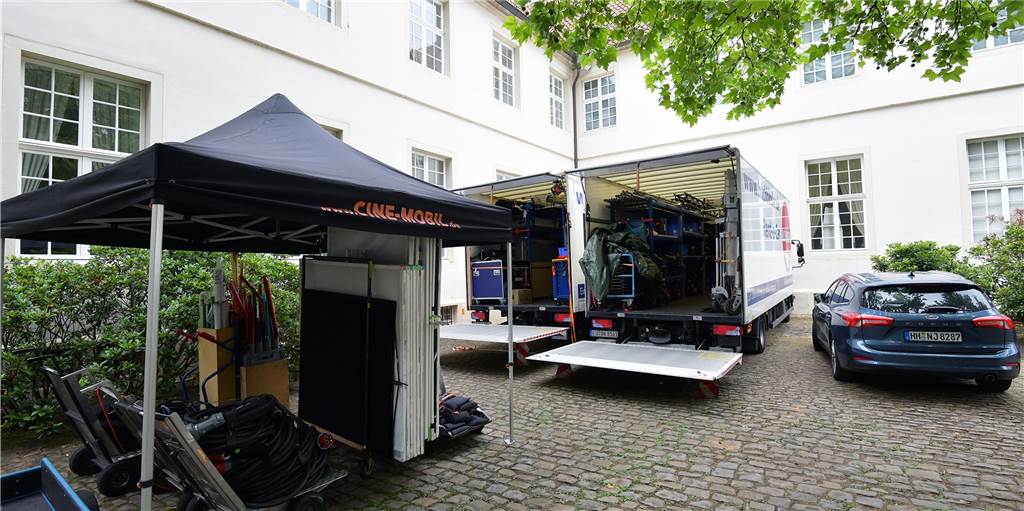 Dreharbeiten am Schloss: In Cappenberg wird ein Kinofilm gedreht Am Schloss Cappenberg laufen gerade Dreharbeiten.