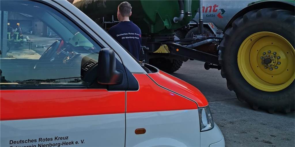 Beim Großbrand in Wichum am 9. Mai dieses Jahres waren auch die Mitglieder des DRK-Ortsverein im Einsatz.