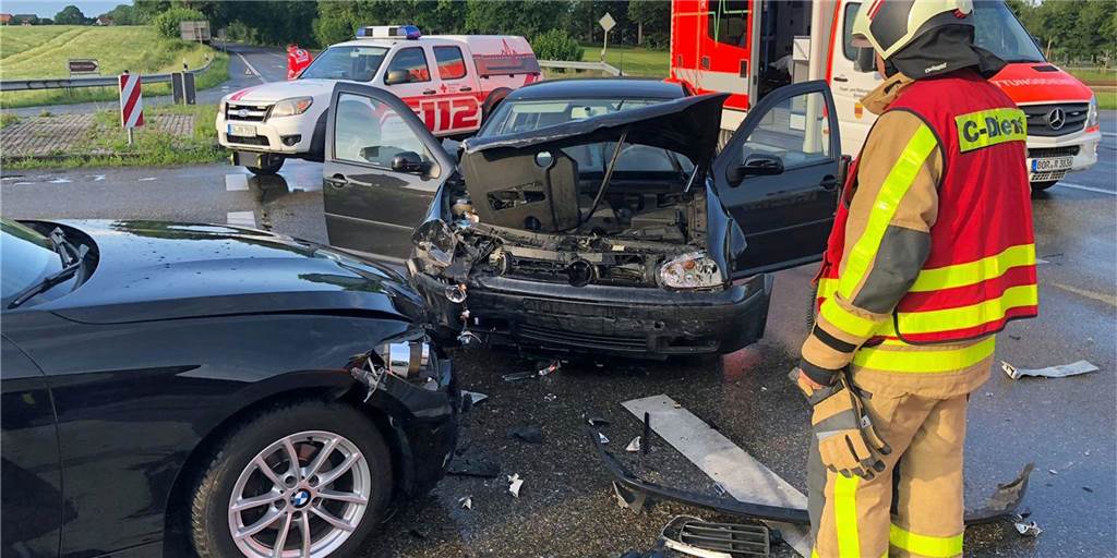 Karte zeigt: Hier überall hat es in Dorsten auf den Straßen gekracht Auch dieser Unfall auf der L 608 in Lembeck von Juni 2019 ist im Unfallatlas vermerkt.