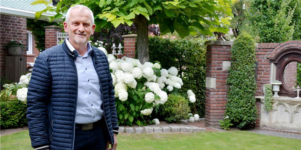 Lieblingsort: Bürgermeisterkandidat Günter Wewers in seinem Garten