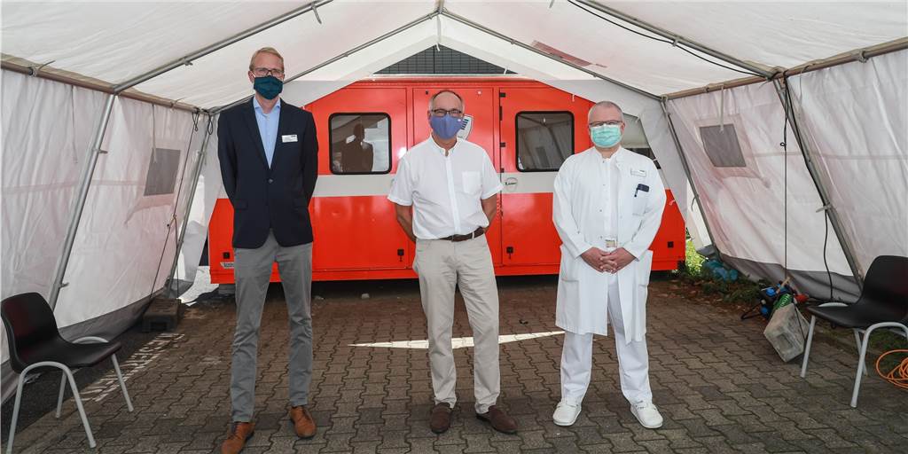 Neue Teststelle in Dortmund für alle mit besonderem Corona-Risiko In der neuen Corona-Teststelle am Klinikum Nord ist man auf testwillige Reiserückkehrer vorbereitet.