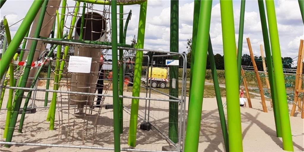 Spielplatz im Selmer Auenpark schon wieder gesperrt Spielplatz im Selmer Auenpark schon wieder gesperrt