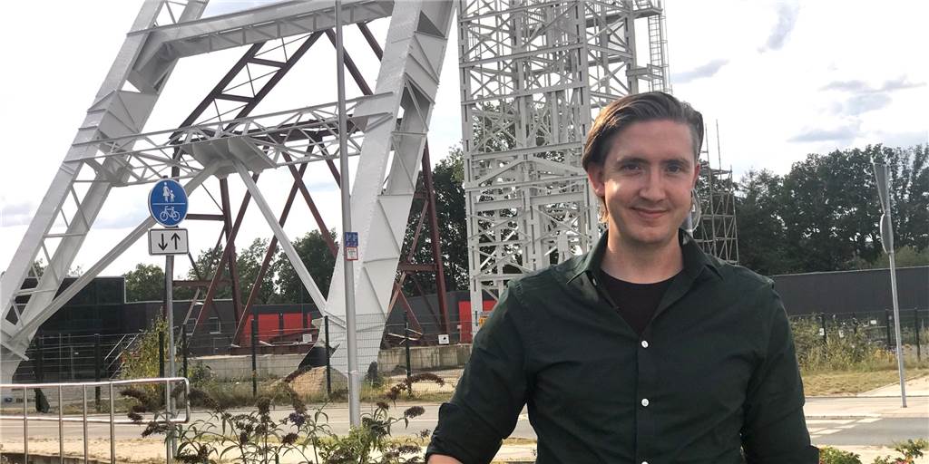Mauritz Hagemann lebt seit zwei Jahren in Dorsten. Der Bürgermeisterkandidat von Bündnis 90/Die Grünen hat zum Beispiel das ehemalige Zechengelände zu schätzen gelernt.