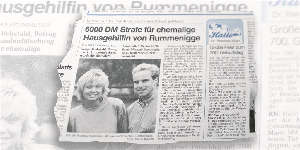 Ausriss aus den Ruhr Nachrichten vom 22. August 1990.