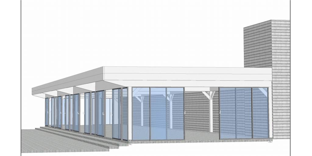 Neues Café im Seepark: Verzögerungen wegen Corona, Öffnung schon bald Dieser Entwurf zeigt, wie der Wintergarten aussehen soll.