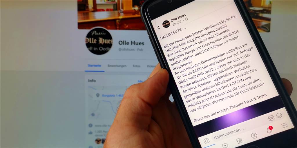 Ärger über Vandalismus: Theo Pass sperrt Kneipentür im Ollen Hues zu Mit einem Posting bei Facebook hat Theodor Pass seinem Ärger Luft gemacht. Die Kneipentür vom Ollen Hues in Oeding bleiben vorerst ab 0 Uhr geschlossen.