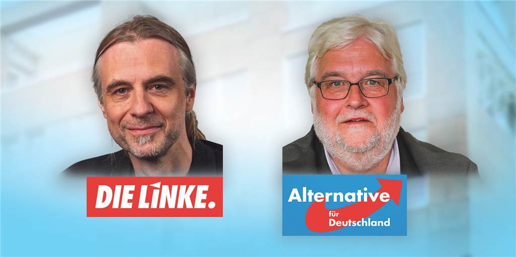 Linke gegen AfD: Beim Kopf-an-Kopf-Rennen um Platz 4 geht’s um wichtige Posten Der Kampf um Platz 4 im Rat wird nach den aktuellen Umfrage-Ergebnissen zwischen der Partei Die Linke mit OB-Kandidat Utz Kowalewski und der AfD mit dem aktuellen Fraktionschef Heiner Garbe entschieden.
