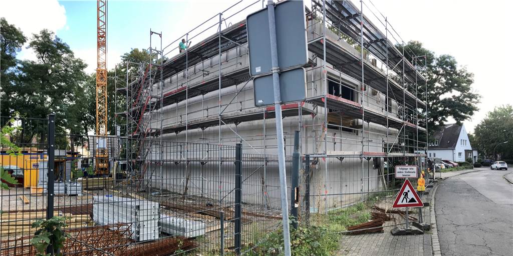 Neubau: Ein Millionenprojekt wächst langsam in die Höhe An der Schillerstraße entsteht gerade ein Neubau, in dem unter anderem das Marcel-Callo-Haus eine neue Heimat finden soll.