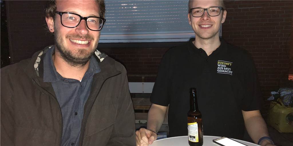 Sensation in Haltern: Dr. Hannes Müller (rechts) holte für die Grünen erstmals einen Wahlbezirk direkt.