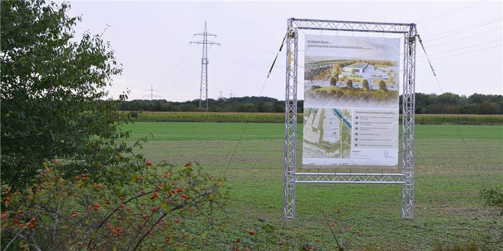 Auf der elf Hektar großen, derzeit landwirtschaftlich genutzten Fläche möchte die Stadt Waltrop ein Industriegebiet ansiedeln.