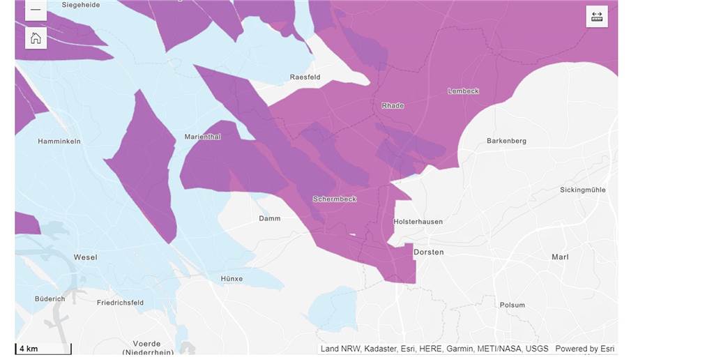 Teile von Dorsten, Schermbeck, Raesfeld und Kirchhellen sind geologisch als Endlager für Atommüll geeignet.