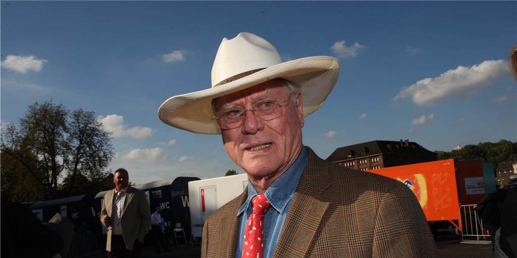 Der J.R.-Cowboy-Hut durfte nicht fehlen beim Auftritt von US-Schauspieler Larry Hagmann am Phoenix-See.