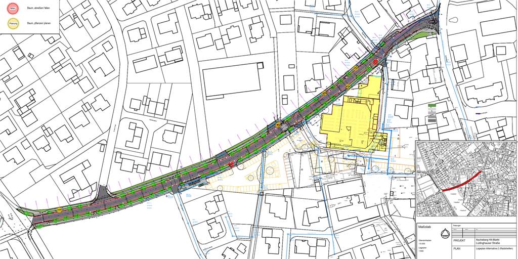 Neue Lüdinghauser Straße - Details, Zeitplan und Maßnahmen stehen fest So sieht der Plan für die neue Lüdinghauser Straße aus.