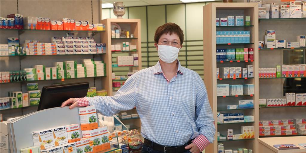 Kattrin Hildebrandt beteiligt sich mit ihrer Westfalia-Apotheke an dem niederschwelligen Hilfsangebot für Opfer häuslicher Gewalt. 